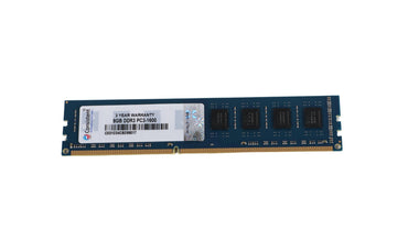 New ram 8 gb ddr3 desktop memory module with blue circuit board and gold contacts compatible with all motherboards