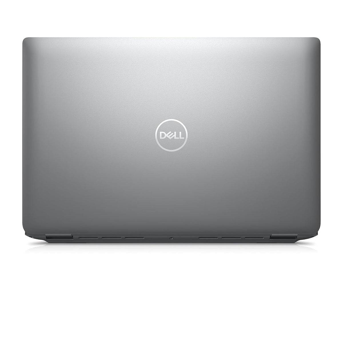Silver Dell Latitude E5440 laptop closed, showing smooth top cover with centered Dell logo.
