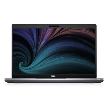 Dell Latitude 5410 laptop with 14-inch FHD display, slim gray chassis, and thin bezels.